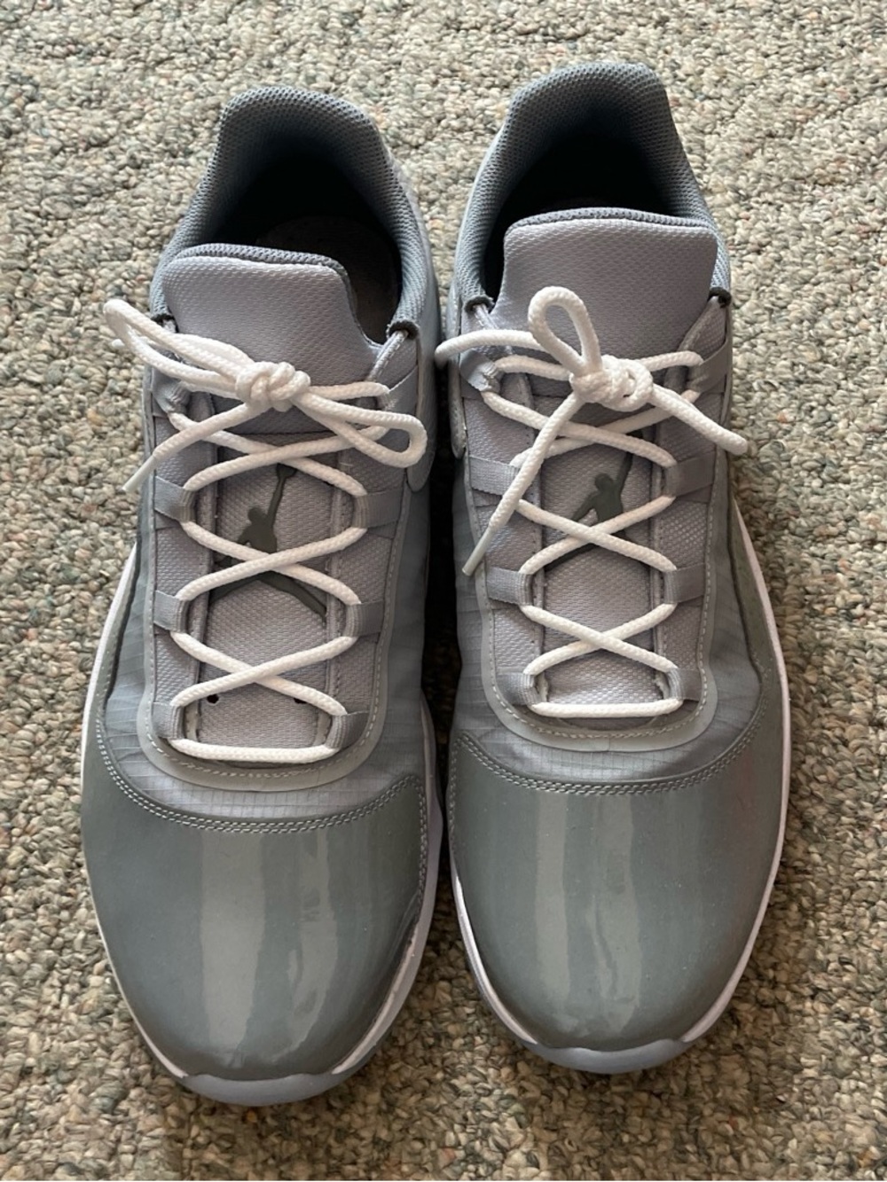 Men’s Nike Jordan size 15 gray low sneakers